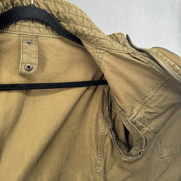 Abercrombie Fitch Military Jacket Womens L? No Size Tag Green Utility Full Zip - Picture 10 of 15